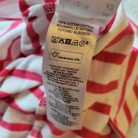 Lilly Pulitzer x Saint James Miniquidame Tee Shirt Rose Soleil Stripes Women's 6 - Picture 8 of 11